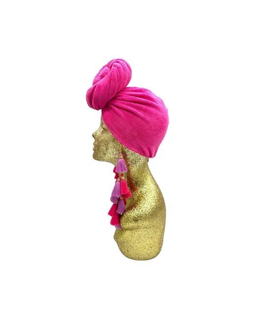 Julia Clancey Pink Terry Chacha Turban