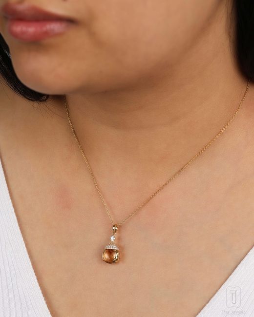 The Jewelz Metallic Citrine Radiance Sterling Necklace