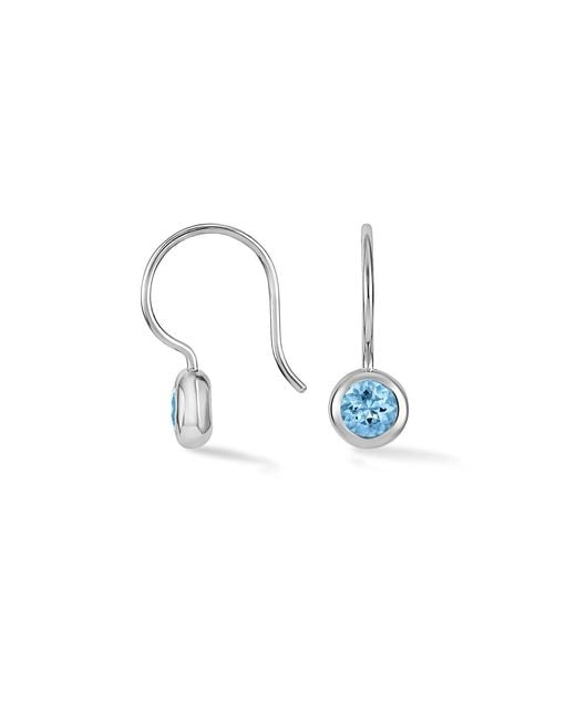 Dower & Hall Blue Topaz Dewdrop Earrings