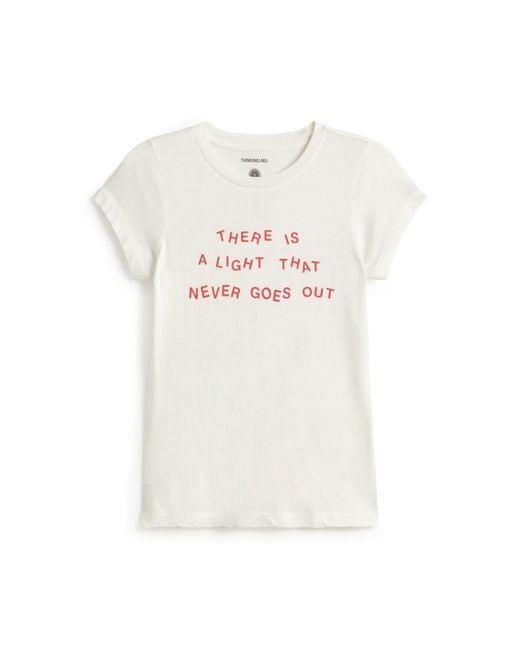 Thinking Mu White Mirna Slim T-Shirt