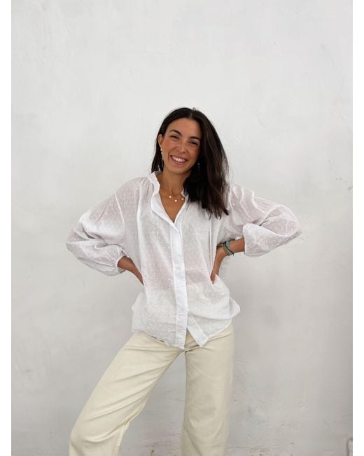 Mind Traveler White Blusa Julia Blanca