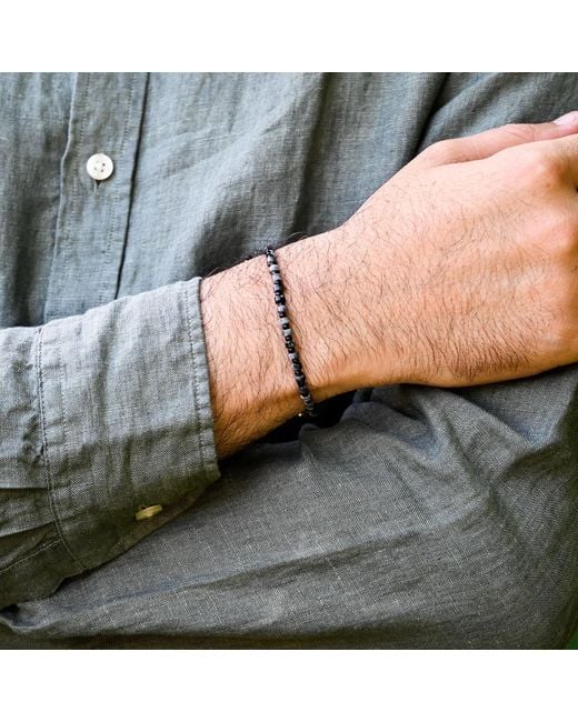 Harbour Uk Blue Orion Labradorite Rope Bracelet