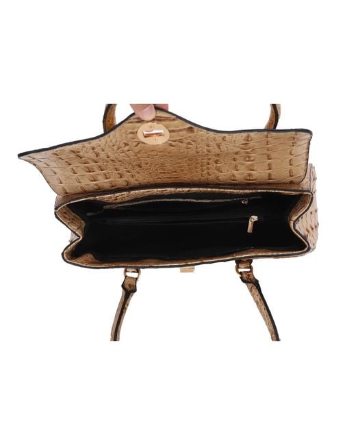 Mkf Collection - J'omor Metallic Liviana Croc-Embossed Elongated Shoulder Bag