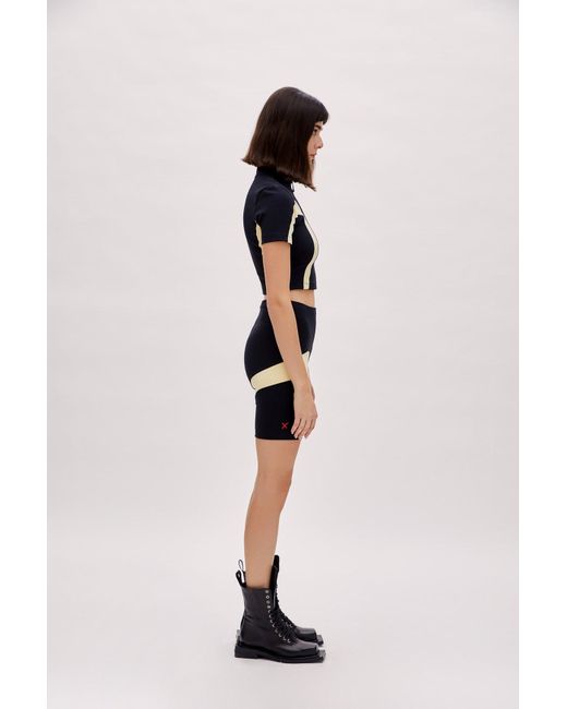 Pcfg Black Neutrals Boomerang Biker Short