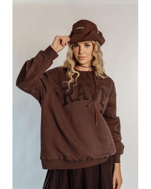 Rave on Trend Brown Oversized Rave