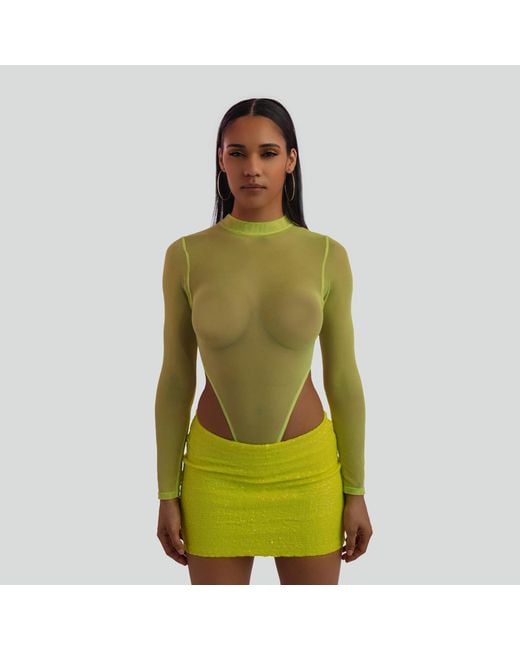 Maui X Lolita Green Quinn Sequin Mini Skirt