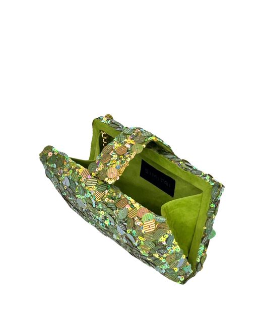 Simitri Yellow Iguana Kitsch Clutch Bag