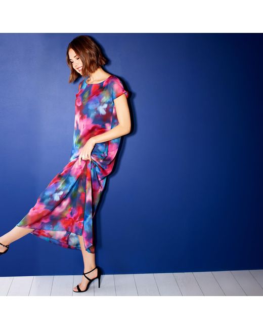 Alie Street London Red Sasha Maxi Dress Moonlit Florals