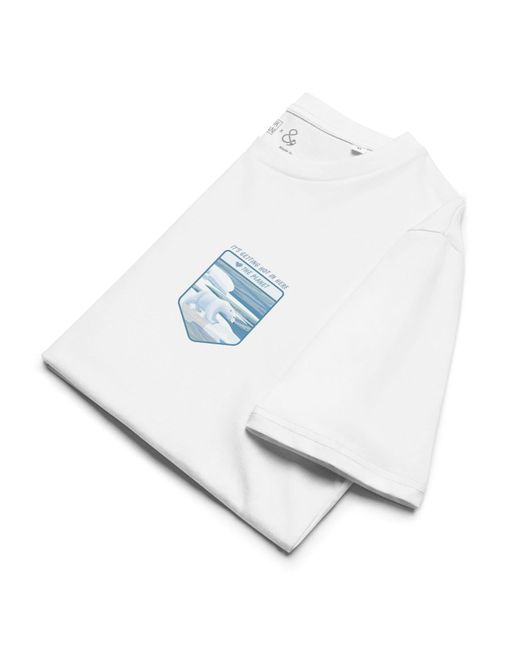 Anchor and Crew White Think Ocean Polar Bear Love The Planet Organic Cotton T-Shirt