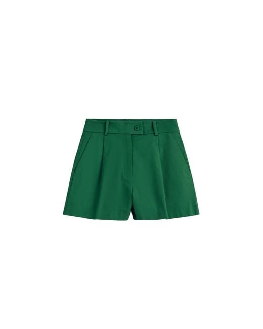 Victoria Paulsen Green Christina High Rise Pleated Wide Short