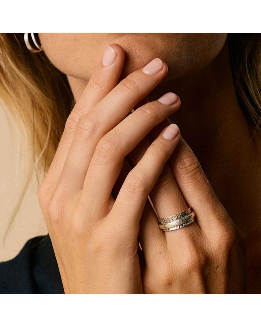 Charlotte's Web Jewellery White Nature Gratitude Spinning Ring