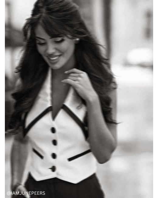 Tia Dorraine Natural Born To Run Cropped Tailored Waistcoat