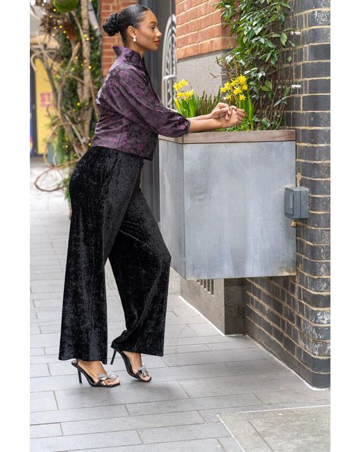 Lioness by Tf Purple Flowered Jacket