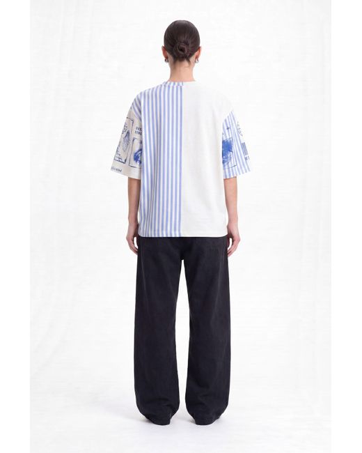 mysimplicated Blue Overthinking Ms Oversized T-Shirt W