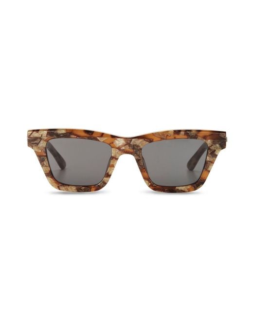 The Avantguard Brown Yarrow Patchwork Tort Wayfarer Sunglasses