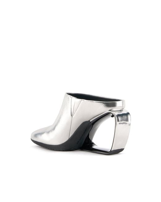 United Nude White Mobius Mule Hi