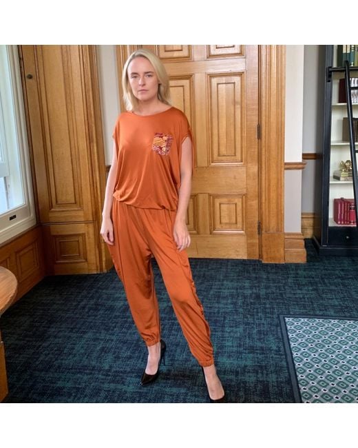 Xclamations UK Orange Labu Jersey Co-Ord Set