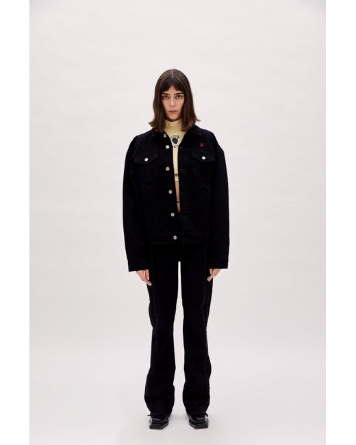 Pcfg Black Neutrals Logo Denim Jacket