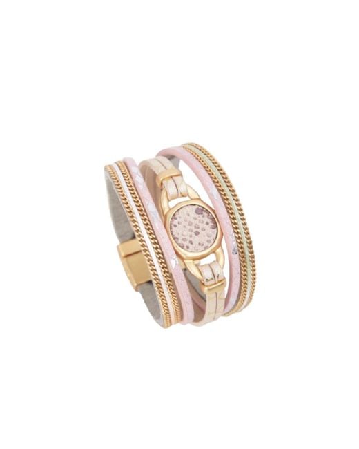 Saachi White Soft Multi Medallion Bracelet