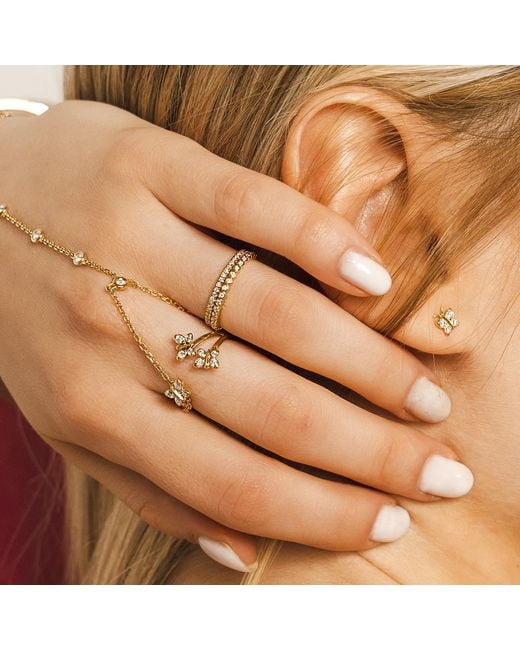 BLOOMTINE | Earth Angel HQ Metallic Illuminess 14K Bezel Stacking Ring