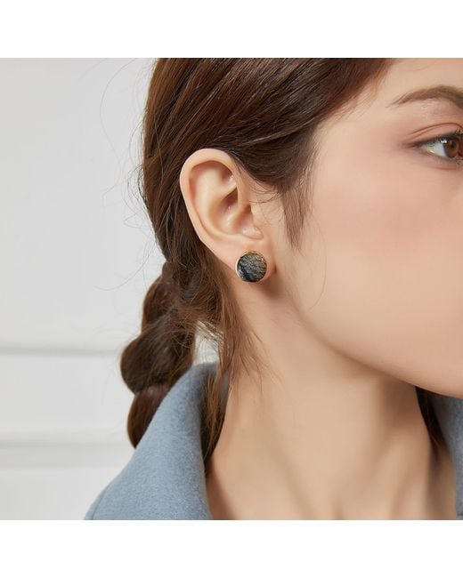 Soft Strokes Silk Multicolor Neutrals Pure Silk Brocade Earrings