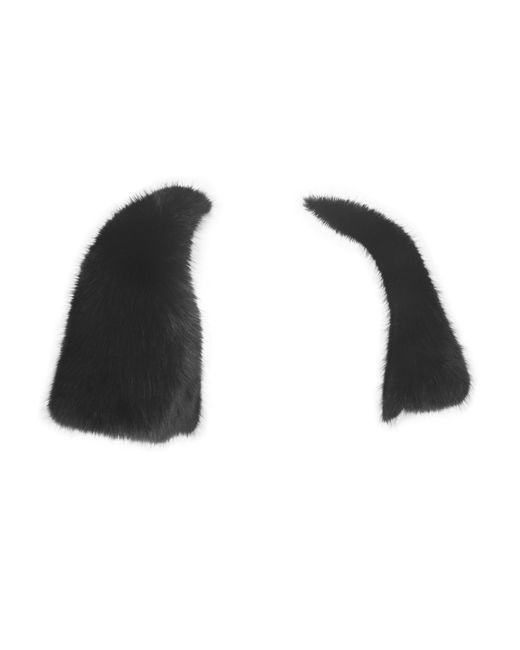 Miss Circle New York Black Kori Faux Fur Micro Bolero