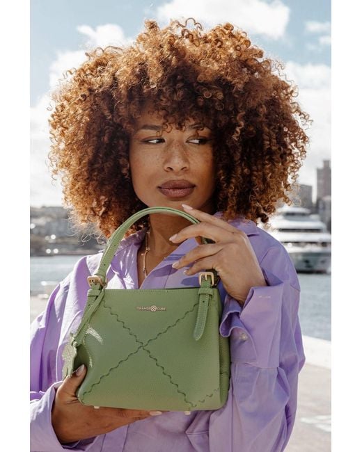 Orange Cube Green Dusk Mosaic Mini Tote