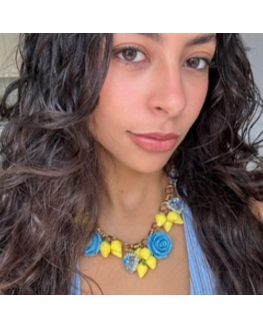 Achala Handcrafted Yellow Lemon Necklace