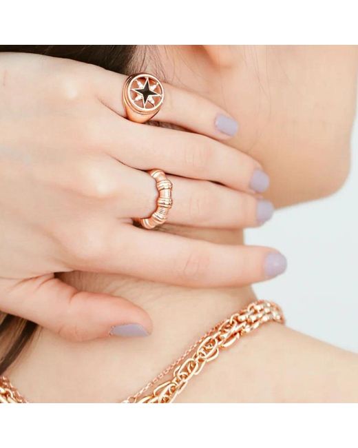LINYA JEWELLERY Metallic Bomy Wire Ring