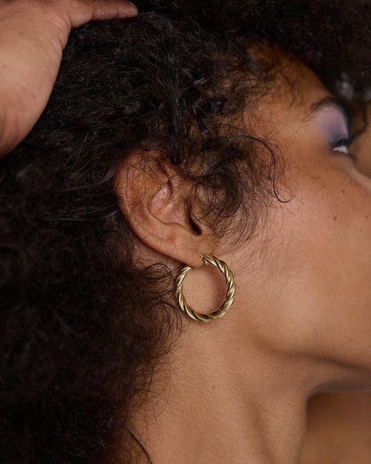 Öugie Metallic The Large Rosalia Hoops