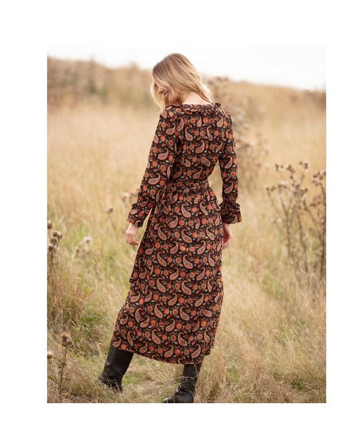 At Last Brown Meg Midi Dress
