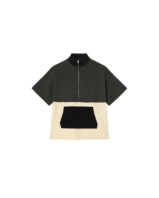 Altra Volta Black Layered Zip Sweatshirt