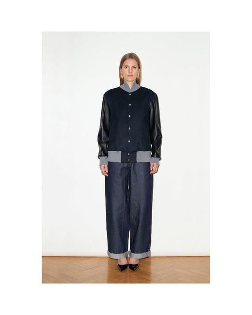 Hegarty Blue Varsity Bomber Jacket