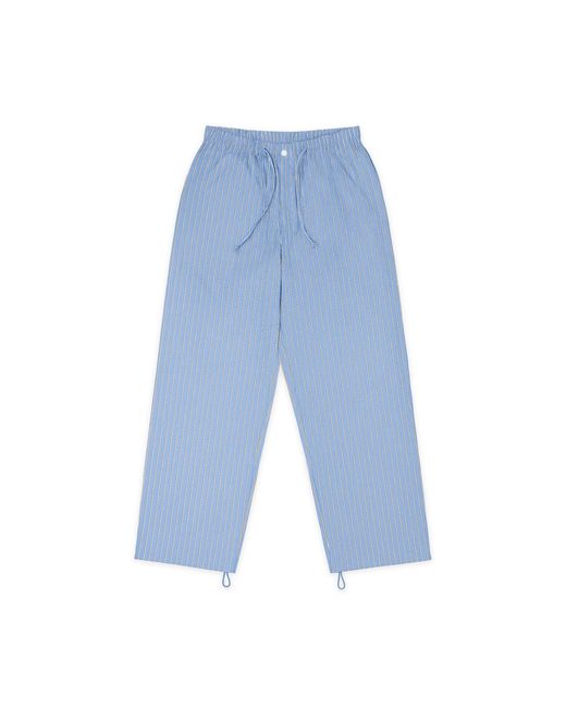 Éclectique Blue Striped Casual Pants for men