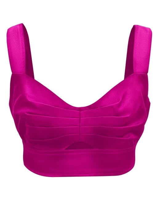 Smart and Joy Pink Taffeta Top