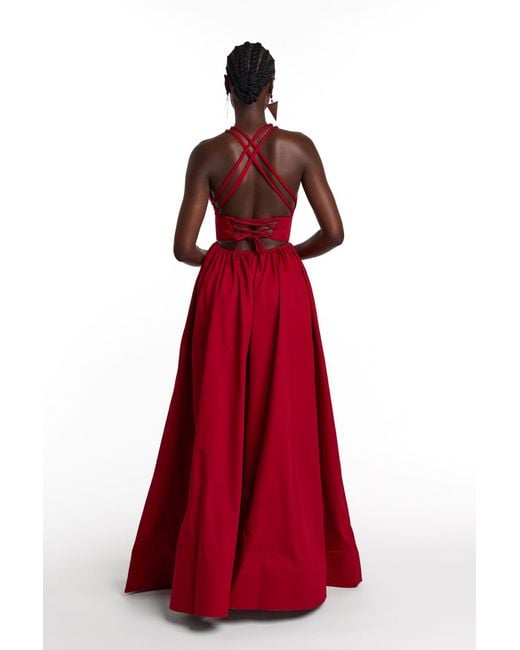 Ofuure Red Adele Maxi Dress