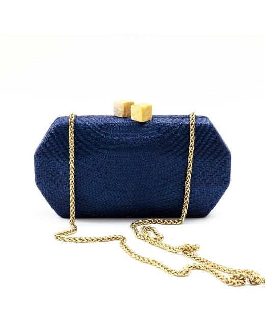 LIKHÂ Blue Sarsuela Handwoven Clutch