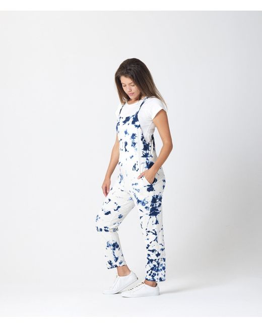 Known Supply Blue Organic Cotton Adjustable Overalls