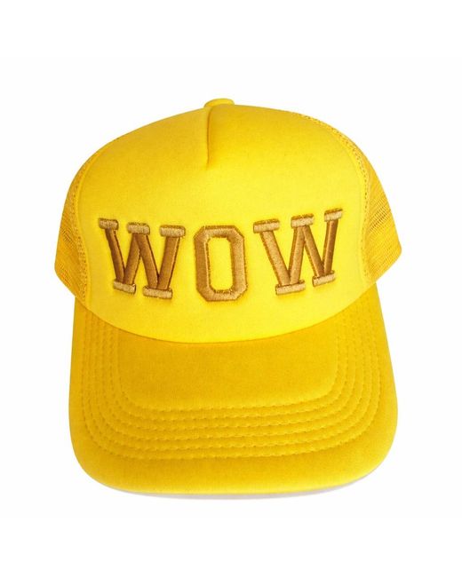 Julia Clancey Yellow Wow Trucker Cap