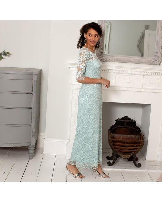 Alie Street London Gray Lila Lace Gown