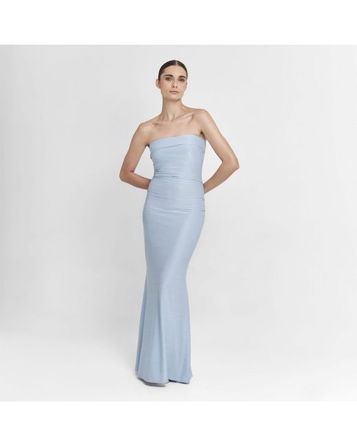 Light blue top tube dress