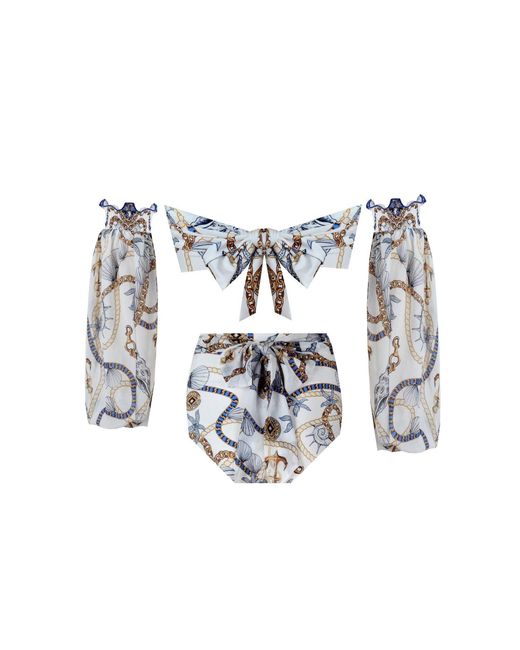 Nur Karaata Metallic Madison Tropezienne Bikini Set