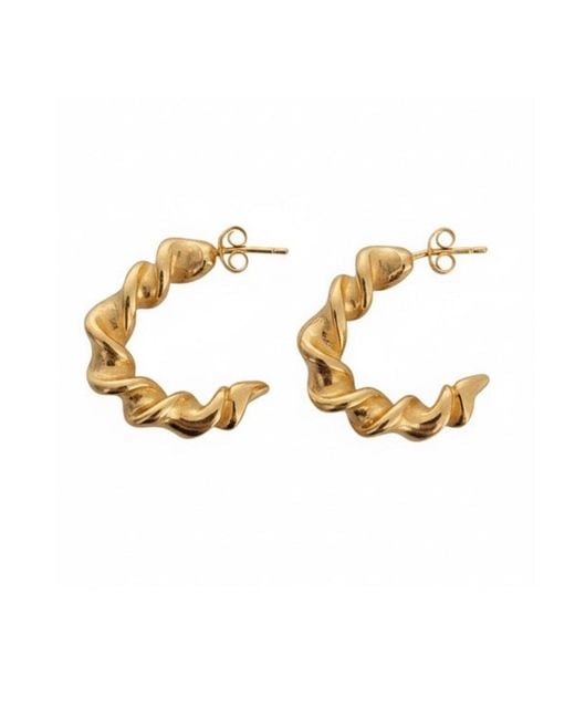 Mitsymay Jewellery White Twists & Tangles Half Hoops