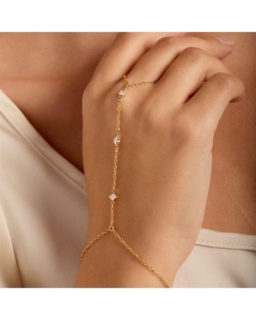 SET & STONES Metallic Tavi Hand Chain
