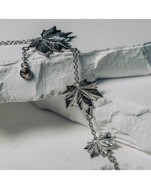 Far East Jewelry Metallic Handcrafted & Crystal Autumn Melody Necklace