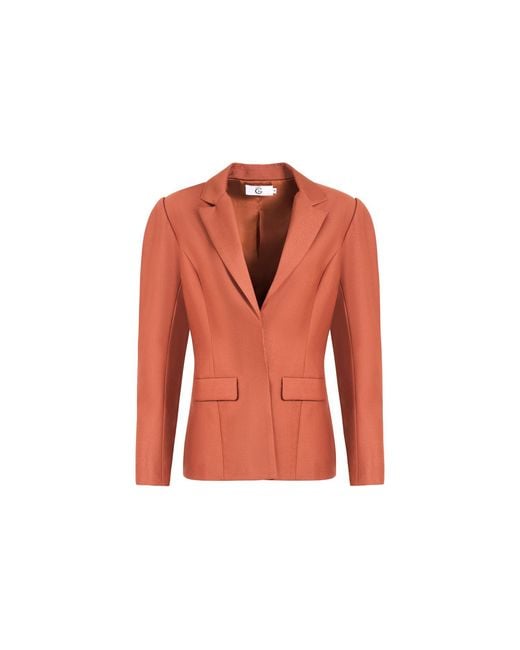 The Gt Atelier Orange Structured Blazer