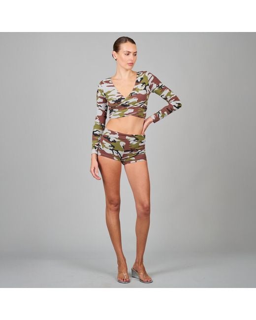 Love and Nostalgia Multicolor Love Is A Battlefield Cross Front Top