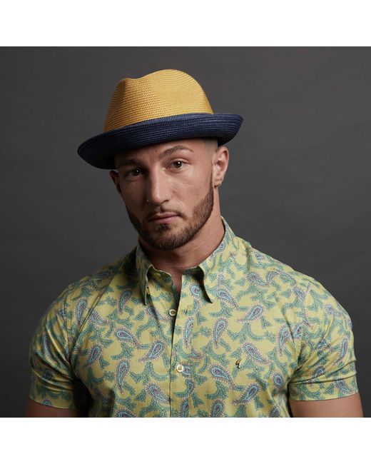 Dasmarca Hats Multicolor Dasmarca Florence Summer Two Tone Crushable Hat for men