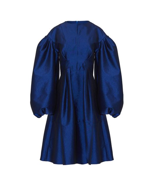 Nocturne Blue Royal Flowy Mini Dress