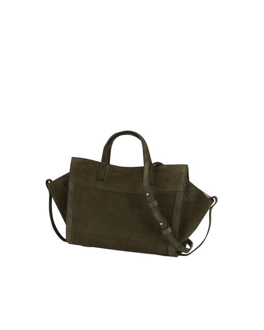 Saonara Brand Green Mini Shopping Suede